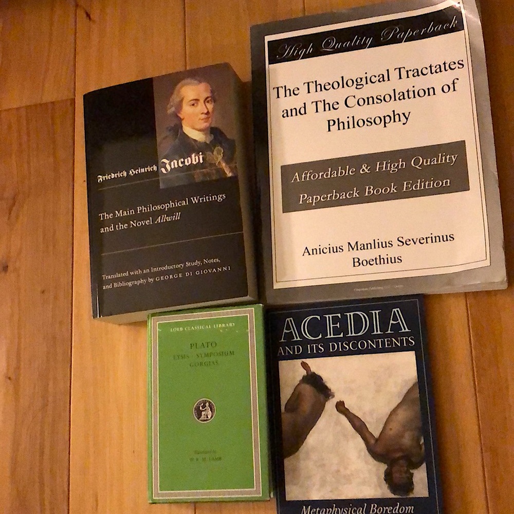 Various philosophy books